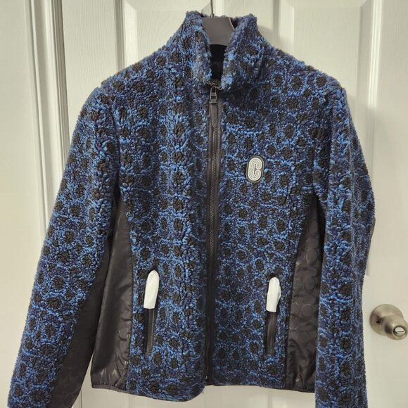 COACH Signature Sherpa Full Zip Jacket - Size L - Picture 3 of 6